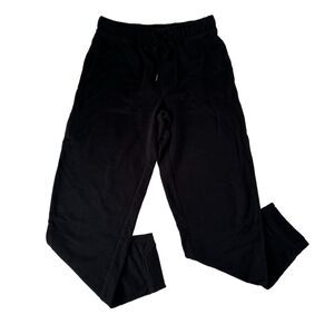 Eddie Bauer Pants Mens Small Black Sleepwear Sweatpants Drawstring Zip Pocket